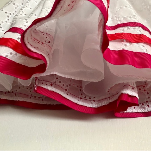 Sweet Heart Rose White Eyelet Girls size 3T Special Occasion Dress Pink Ribbon - Picture 5 of 7